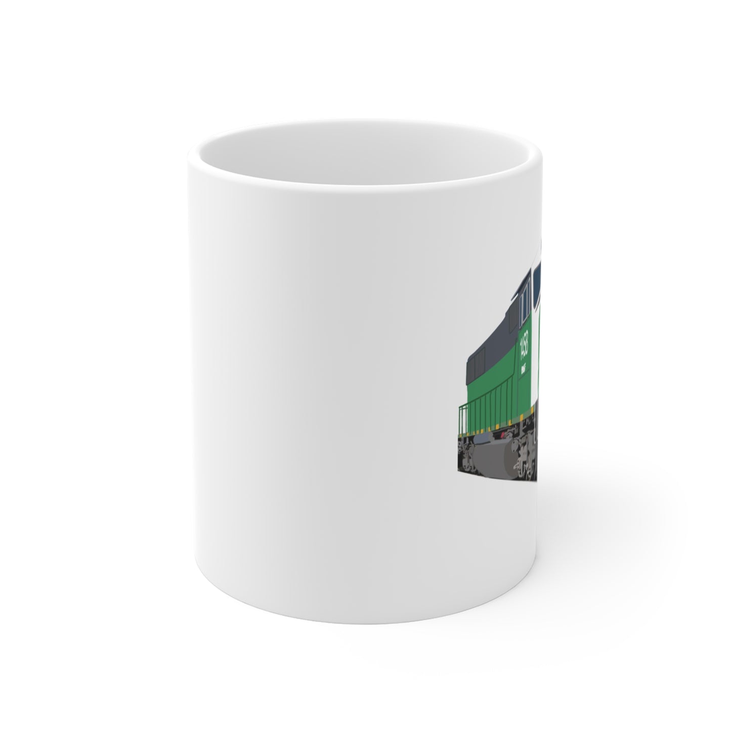 BNSF 1458 (EMD SD60M) - White Mug (11oz)