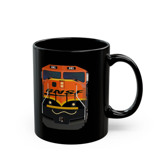 BNSF 281 (EMD SD75M) - Black Mug (11oz)