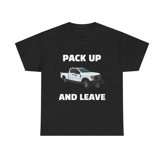 "Pack Up and Leave" - Funny Railroad Hi-Rail T-Shirt