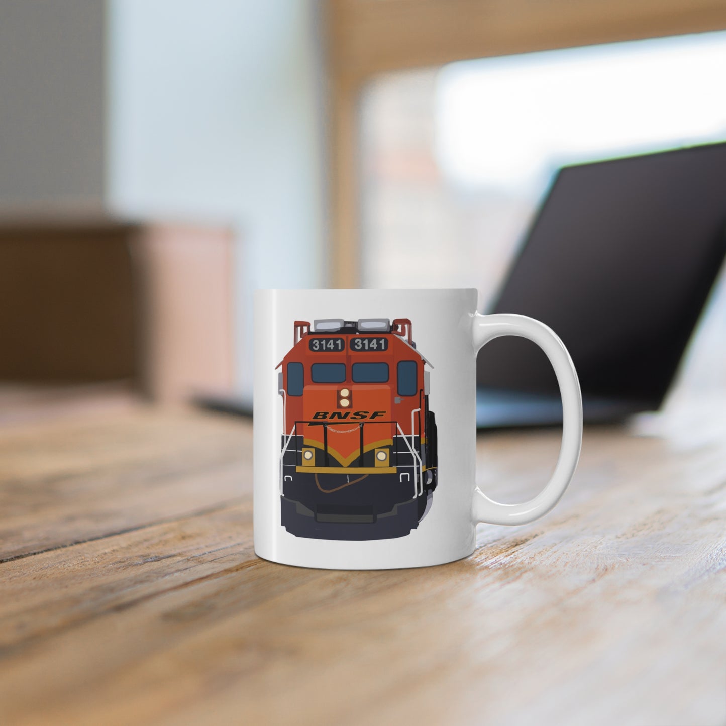 BNSF 3141 (EMD GP25) - Black Mug (11oz)