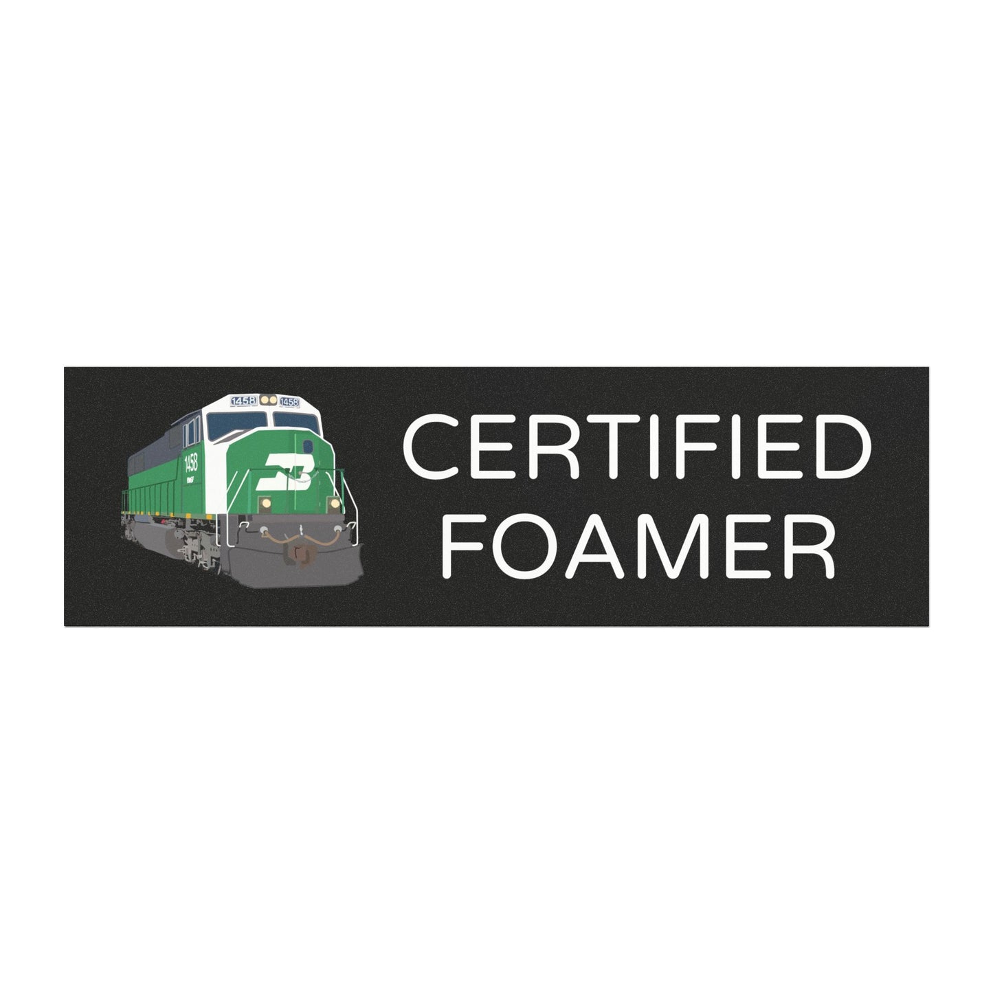 Car Magnet - "Certified Foamer" (Black, 10" x 3")