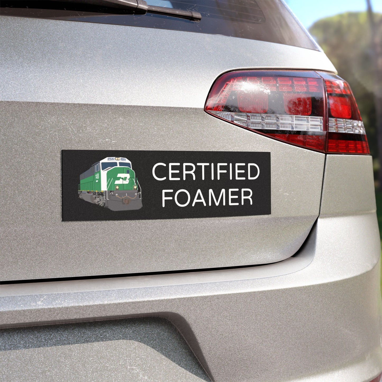 Car Magnet - "Certified Foamer" (Black, 10" x 3")