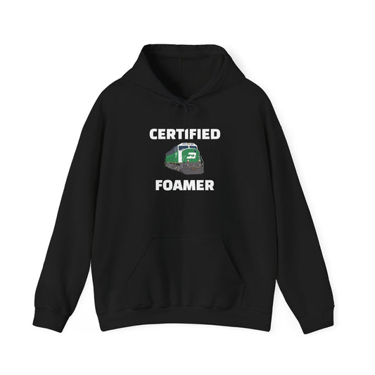 "Certified Foamer" - BNSF 1458 Hooded Sweatshirt