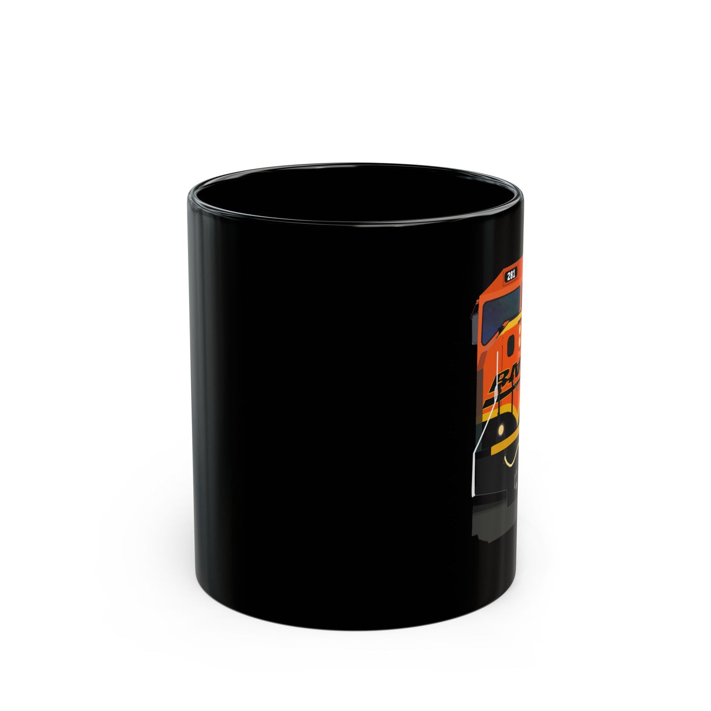 BNSF 281 (EMD SD75M) - Black Mug (11oz)